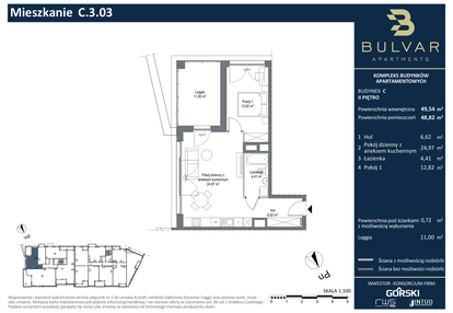 Mieszkanie w inwestycji: Bulvar Apartments - etap II