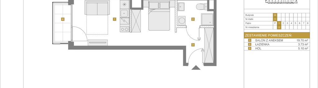 Mieszkanie w inwestycji: Apartamenty Grzybowska 11