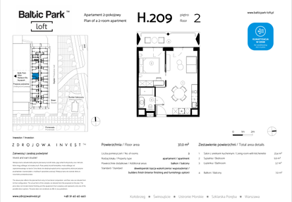 Mieszkanie w inwestycji: Baltic Park Loft