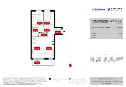 Mieszkanie w inwestycji: Przystań Reymonta etap II