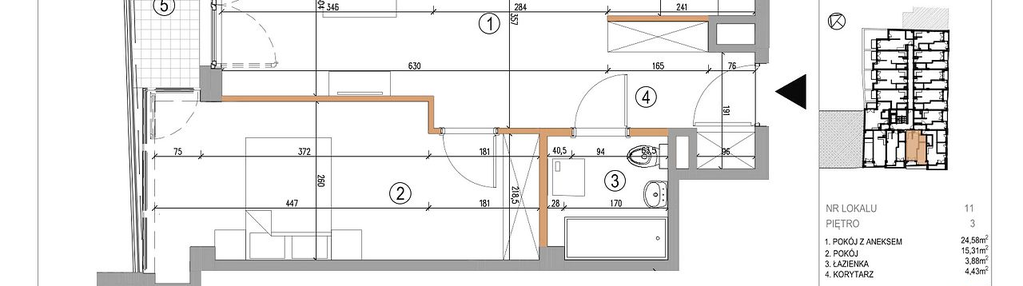 Mieszkanie w inwestycji: 5th Avenue Apartments