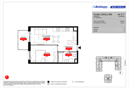 Mieszkanie w inwestycji: Osiedle Bociana 5