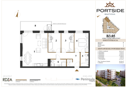 Mieszkanie w inwestycji: Portside Bałtycka