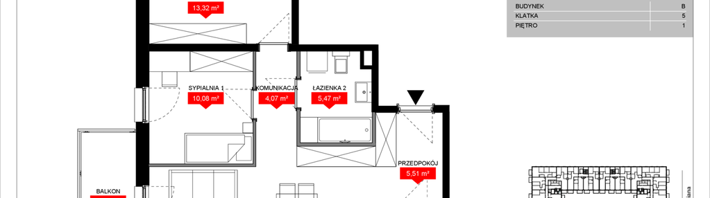 Mieszkanie w inwestycji: Osiedle Bociana 5