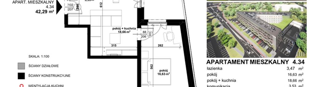 Mieszkanie w inwestycji: Apartamentowiec Zwycięska 3