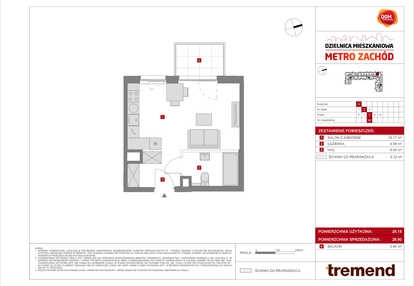 Mieszkanie w inwestycji: Dzielnica Mieszkaniowa Metro Zachód - etap 8
