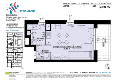 Mieszkanie w inwestycji: Osiedle Hawelańska etap III - bud. B