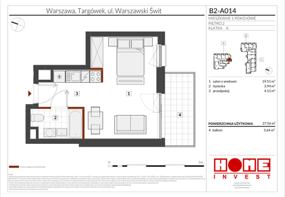 Mieszkanie w inwestycji: Warszawski Świt etap IX