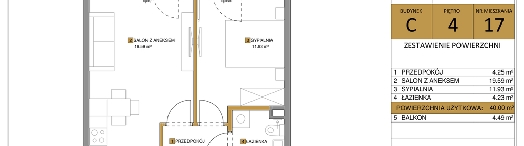 Mieszkanie w inwestycji: KOLEJ NA 19