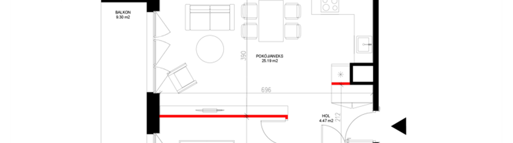 Mieszkanie w inwestycji: INSPIRE ETAP V – bud. F, G