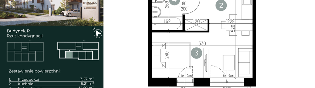 Mieszkanie w inwestycji: Korczaka Apartamenty