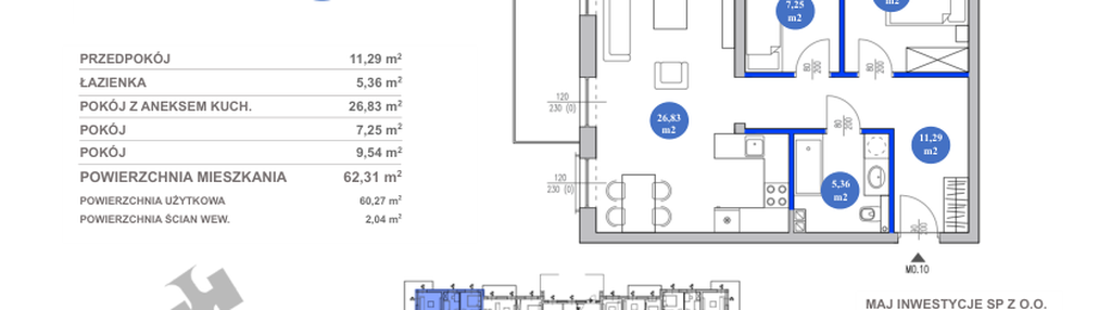 Mieszkanie w inwestycji: Osiedle Majowe 2.0