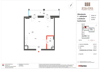 Mieszkanie w inwestycji: Stalowa Form 43.45