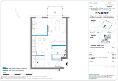 Mieszkanie w inwestycji: Daszyńskiego Square etap 1