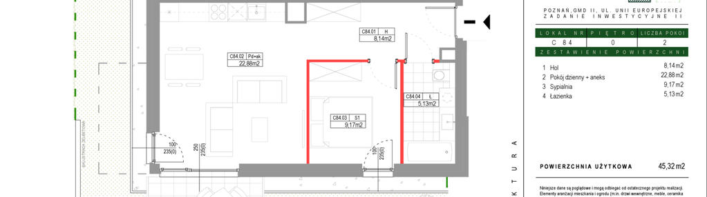 Mieszkanie w inwestycji: Grunwald Między Drzewami etap III
