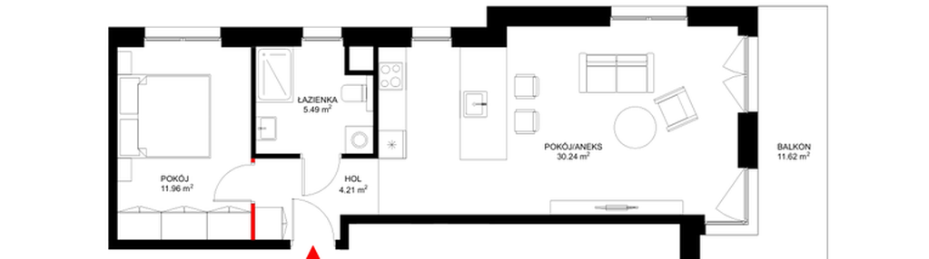 Mieszkanie w inwestycji: INSPIRE ETAP V – bud. F, G