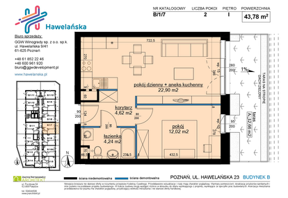 Mieszkanie w inwestycji: Osiedle Hawelańska etap III - bud. B