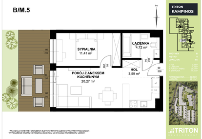 Mieszkanie w inwestycji: Triton Kampinos III