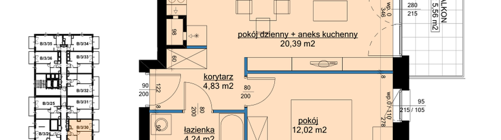 Mieszkanie w inwestycji: Osiedle Hawelańska etap III - bud. B