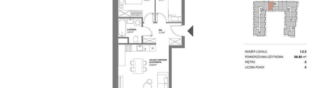 Mieszkanie w inwestycji: Łopuszańska 47 - etap 3