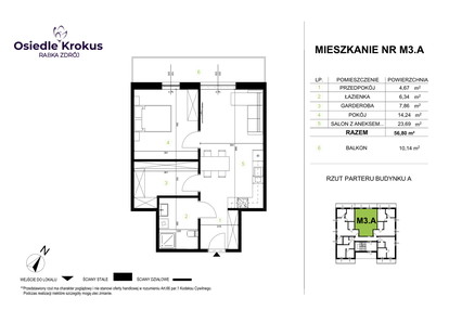 Mieszkanie w inwestycji: Osiedle Krokus etap IV