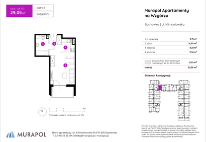 Mieszkanie w inwestycji: Murapol Apartamenty na Wzgórzu - bud. 4 i 5