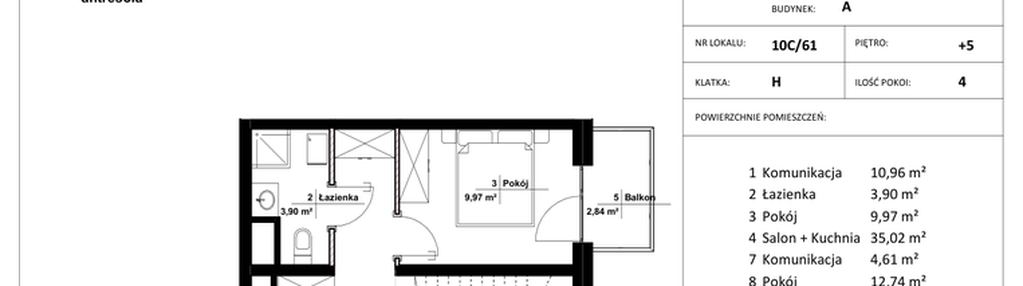 Mieszkanie w inwestycji: Jasielska 8C etap II