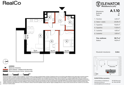 Mieszkanie w inwestycji: Elewator - Mieszkania i Lofty