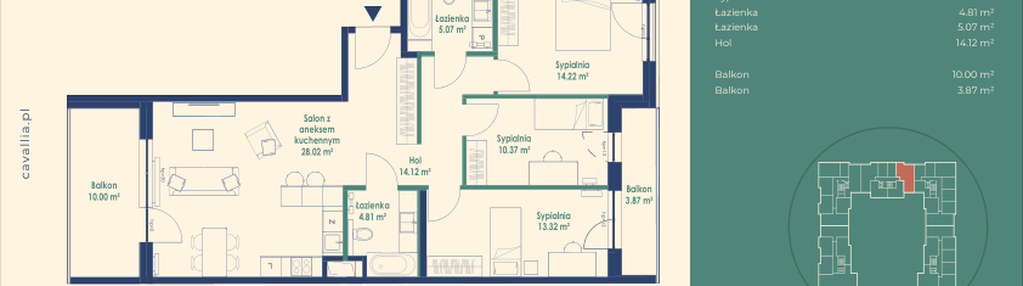 Mieszkanie w inwestycji: Cavallia