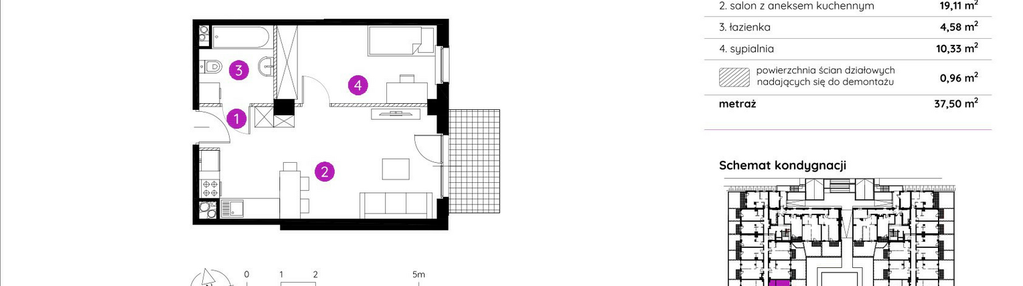 Mieszkanie w inwestycji: Murapol Apartamenty na Wzgórzu - bud. 4 i 5