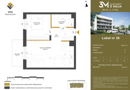 Mieszkanie w inwestycji: Apartamenty 3 Maja