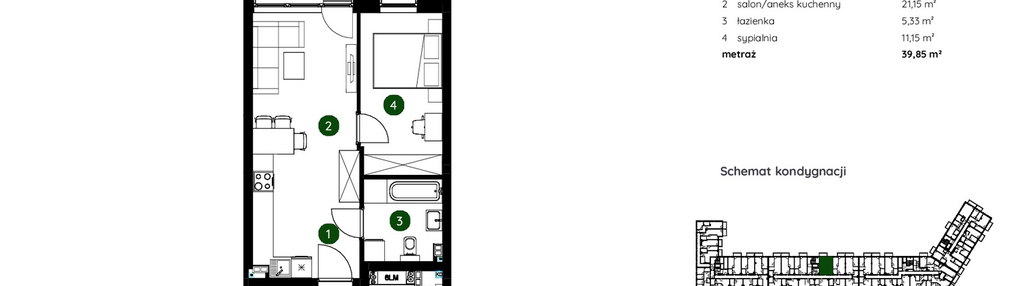 Mieszkanie w inwestycji: Murapol GreenCity bud. 1