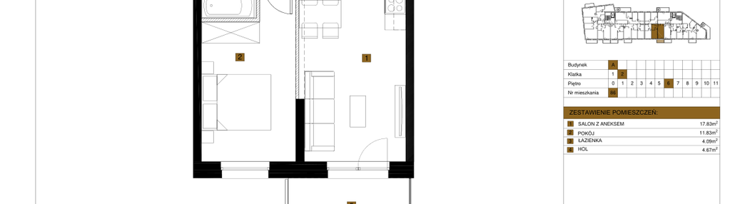 Mieszkanie w inwestycji: Apartamenty nad Oławką