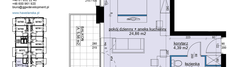 Mieszkanie w inwestycji: Osiedle Hawelańska etap III - bud. B