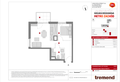 Mieszkanie w inwestycji: Dzielnica Mieszkaniowa Metro Zachód - etap 8.2