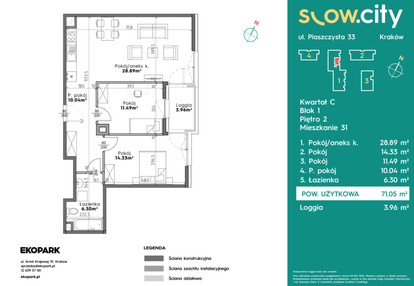 Mieszkanie w inwestycji: Slow City