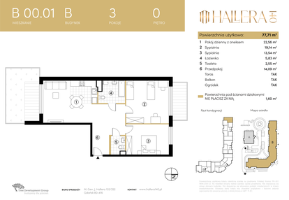 Mieszkanie w inwestycji: Hallera 140