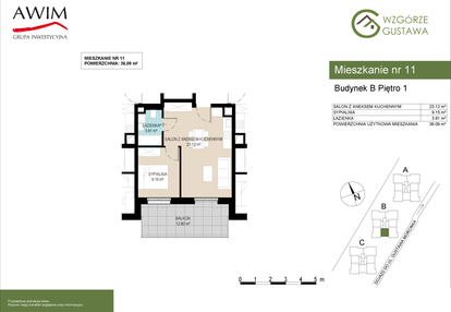 Mieszkanie w inwestycji: Wzgórze Gustawa