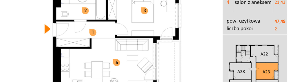 Mieszkanie w inwestycji: Apartamenty Konarskiego