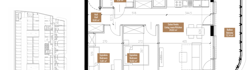 Mieszkanie w inwestycji: Quorum Apartments