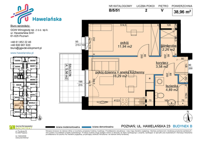 Mieszkanie w inwestycji: Osiedle Hawelańska etap III - bud. B