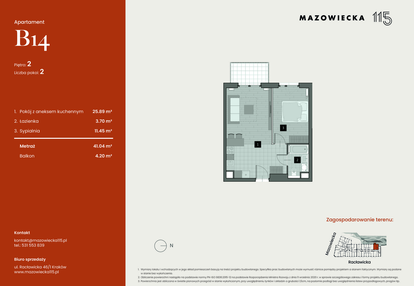 Mieszkanie w inwestycji: Mazowiecka 115