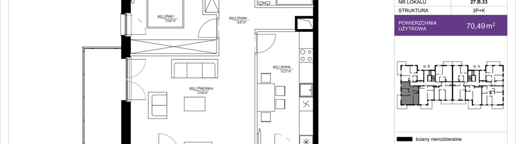 Mieszkanie w inwestycji: Bulwary Błonie N.27