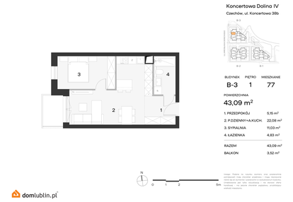 Mieszkanie w inwestycji: Koncertowa Dolina
