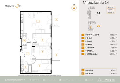 Mieszkanie w inwestycji: Osiedle Fi bud. 22, 24