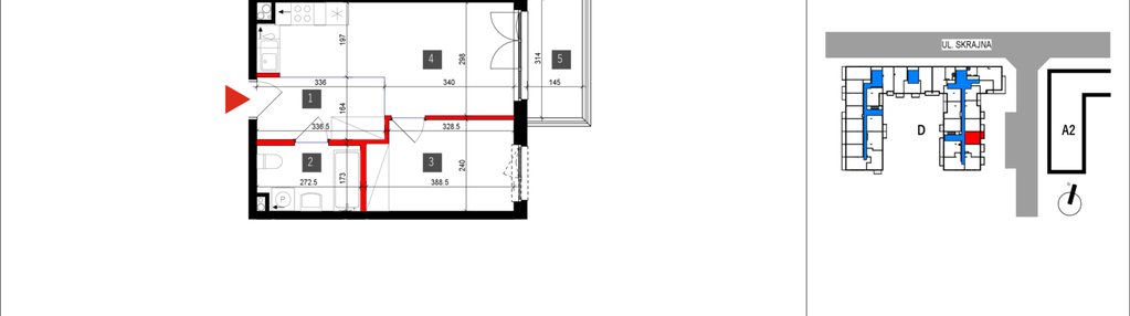 Mieszkanie w inwestycji: Skrajna 9 bud. D