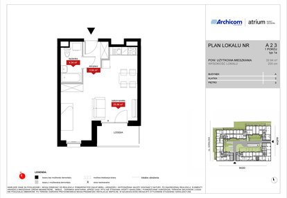 Mieszkanie w inwestycji: Atrium - Nowy Szczepin