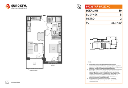 Mieszkanie w inwestycji: Przystań Brzeźno etap 1.2