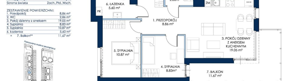 Mieszkanie w inwestycji: Sol Marina etap III