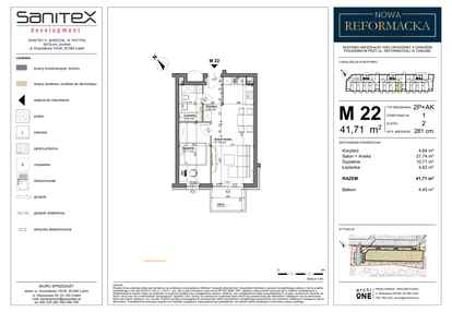 Mieszkanie w inwestycji: Nowa Reformacka